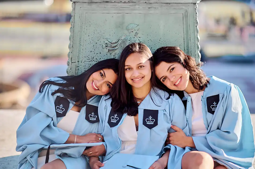 Graduation portrait with NYC backdrop by Lens of Fariha